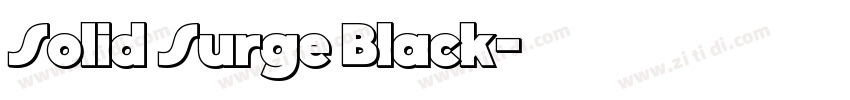 Solid Surge Black字体转换